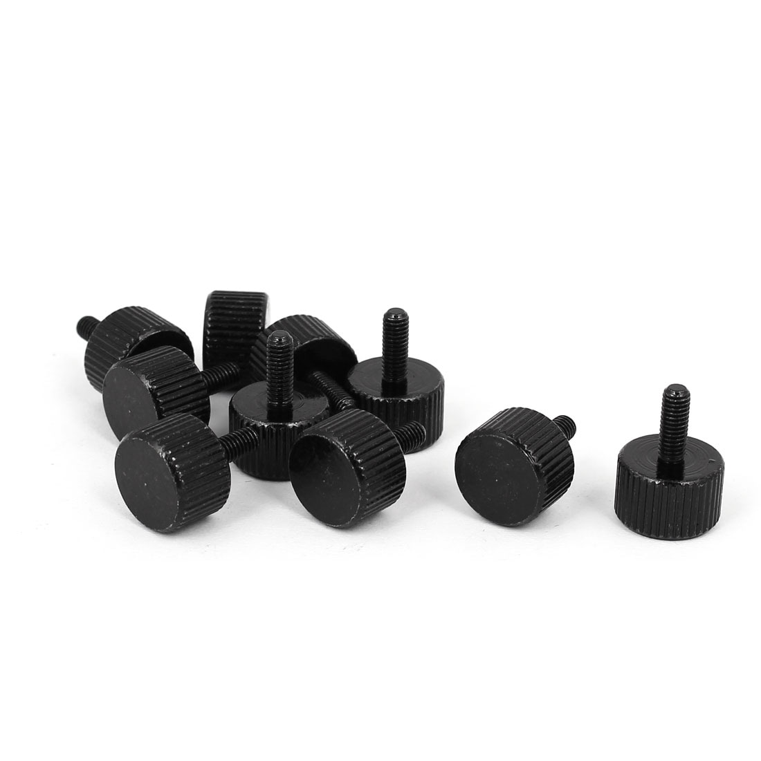 Computer PC Case Stainless Steel Flat Head Knurled Thumb Screw M4 x ...