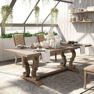 The gray top barn dining table