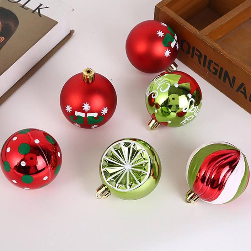 20PCS 2.36in Decorative Christmas Balls Ornaments for Xmas Tree Decor - N/A