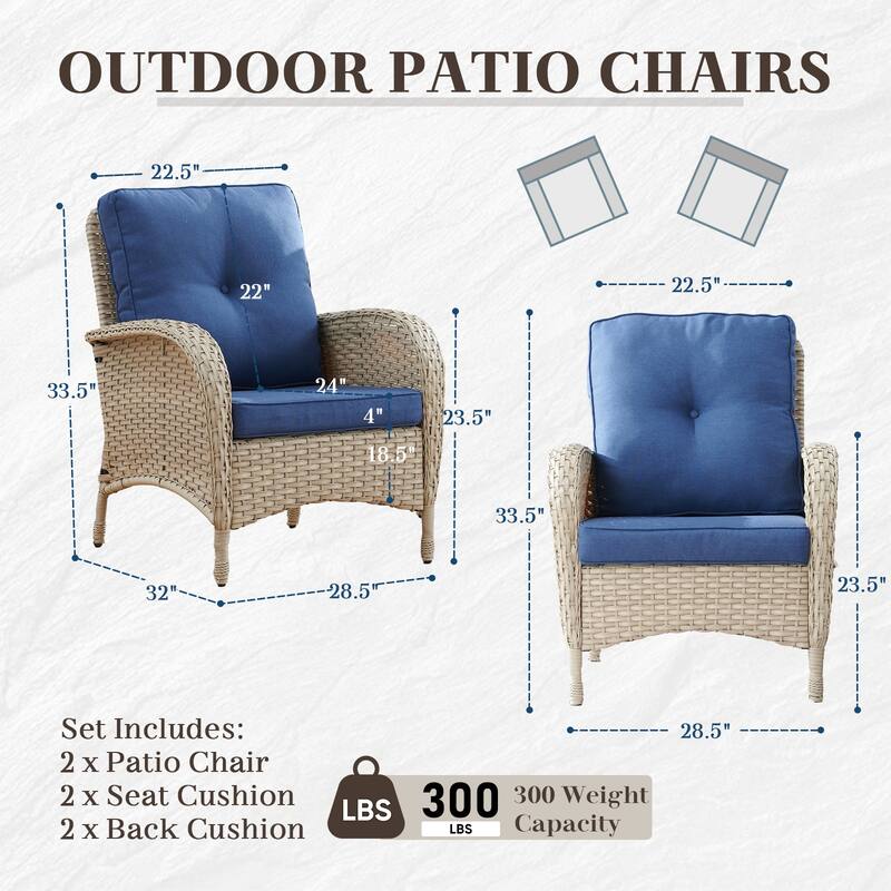 Outdoor Rocker Chair Table with Loveseat Patio Chair