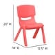 preview thumbnail 38 of 54, 10PK Green Plastic Stackable School Chair, 10.5" Seat Height - Preschool Seating
