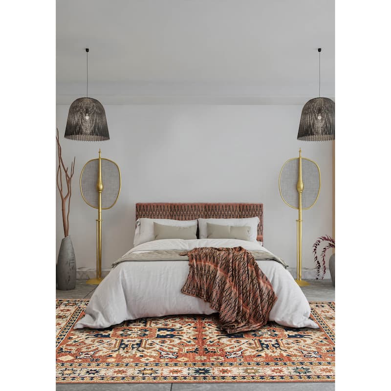 ECARPETGALLERY Hand-knotted Jules Serapi Copper Wool Rug - 5'3 x 8'0