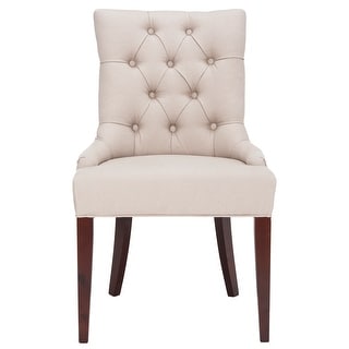 SAFAVIEH Dining Nimes Putty Grey Dining Chair - 25"W x 22"D x 37"H