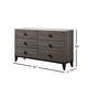 preview thumbnail 8 of 6, ACME Avantika Dresser in Faux Marble and Rustic Gray Oak