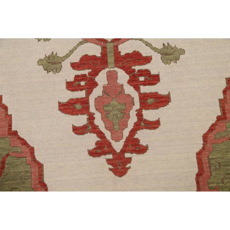 Heriz Serapi Turkish Oriental Traditional Area Rug Wool Hand-knotted - 9'9" x 13'0"