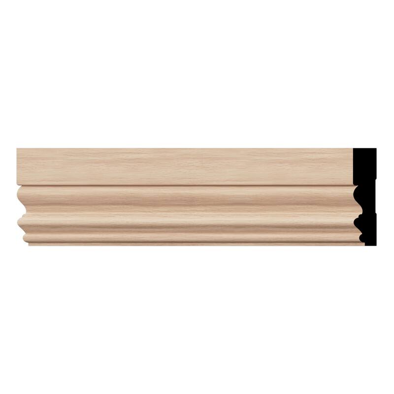 VICC 11/16-in D x 3-1/2-in W x 96-in L Americraft Solid Hardwood Stain Grade Victorian Casing Moulding - Red Oak