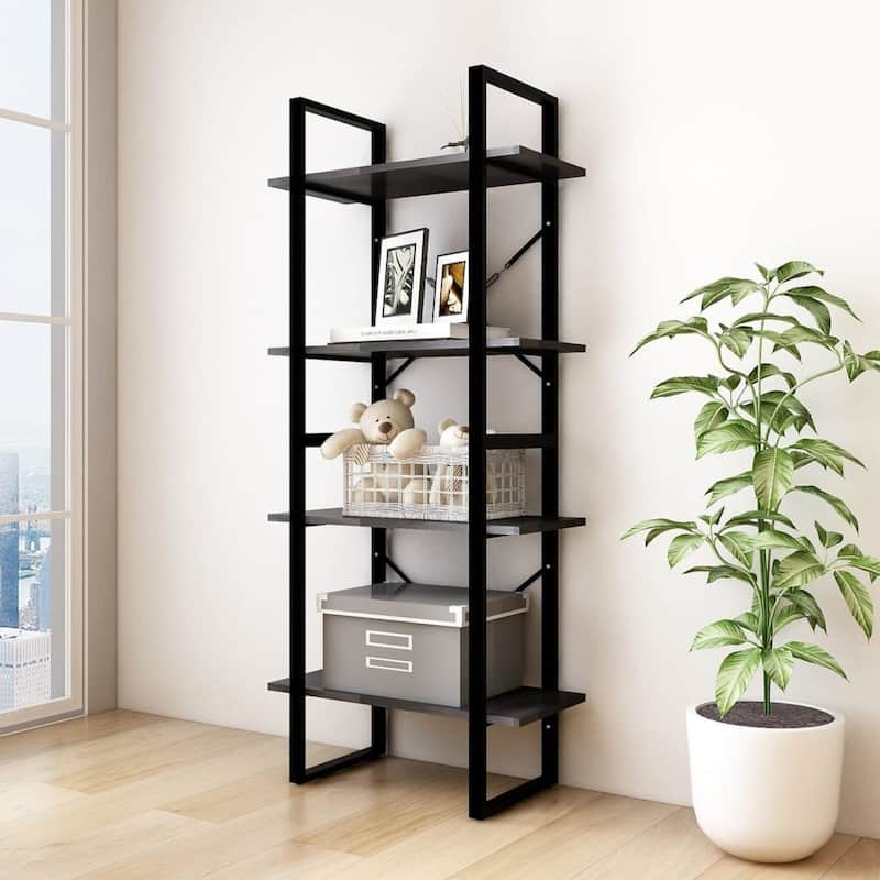 vidaXL Bookshelf Book Cabinet Shelving Unit for Living Room Engineered Wood