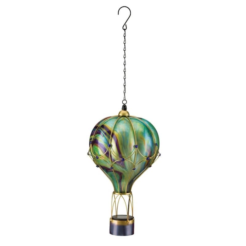 Swirl Balloon Solar Lantern LG - Green