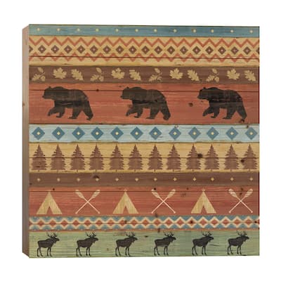 Lake Lodge Step V Print On Wood by Sue Schlabach - Multi-Color