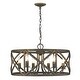 preview thumbnail 8 of 6, Golden Lighting 0890-6 Alcott 6 Light 24" Wide Cage Pendant