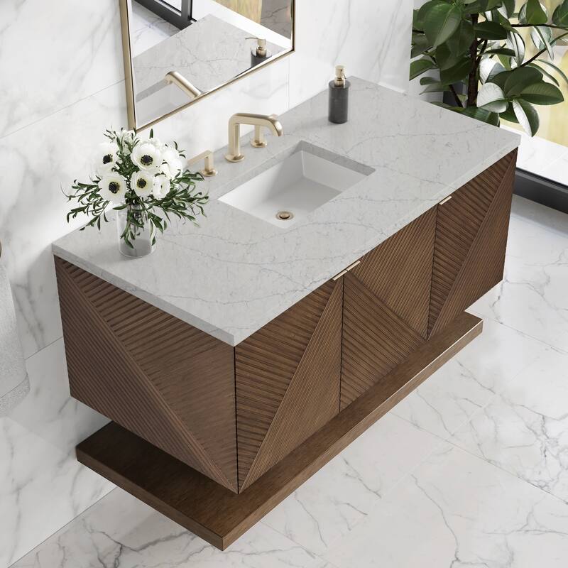 Marcello 48" Single Vanity, Chestnut w/FreePower Wireless Charger