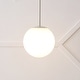 preview thumbnail 13 of 59, 7.75" Globe LED Pendant by JONATHAN Y Almond