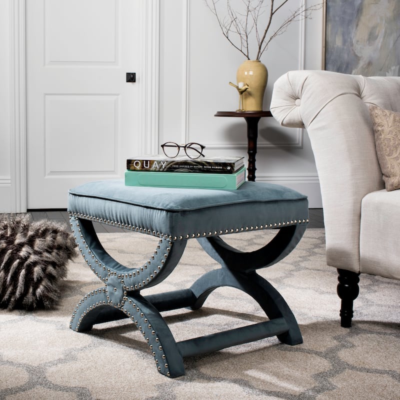 SAFAVIEH Ashanti X-Bench Ottoman