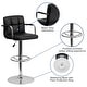 preview thumbnail 97 of 103, Quilted Vinyl Adjustable Chrome Bar Stool (Set of 2)