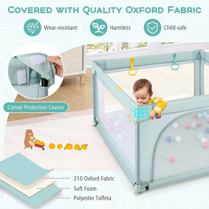 Costway Baby Playpen Infant Large Safety Play Center Yard w/ 50 Ocean - See Details