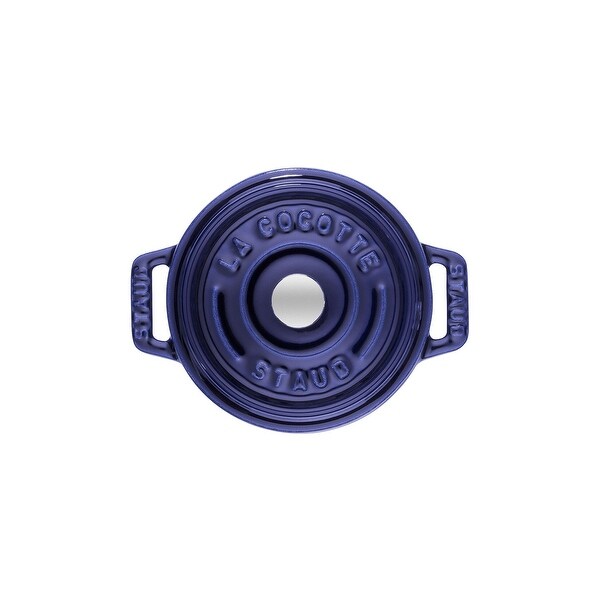 Staub 10cm / 0.25 qt Mini Round Cocotte, Dark blue - Bed Bath