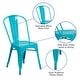 preview thumbnail 3 of 164, Metal Indoor/ Outdoor Stackable Bistro Chair (Set of 4)