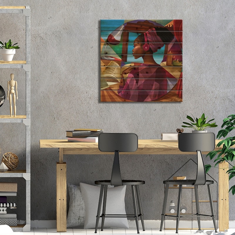 You're Enough Print On Wood by Salaam Muhammad - Multi-Color