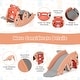 preview thumbnail 11 of 18, Gymax 3-in-1 Kids Slide Rocking Horse Set Convertible Toddler Slide w/