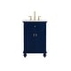 preview thumbnail 75 of 127, Kenzie Bathroom Vanity Cabinet Set with Granite top 24 inch - Blue