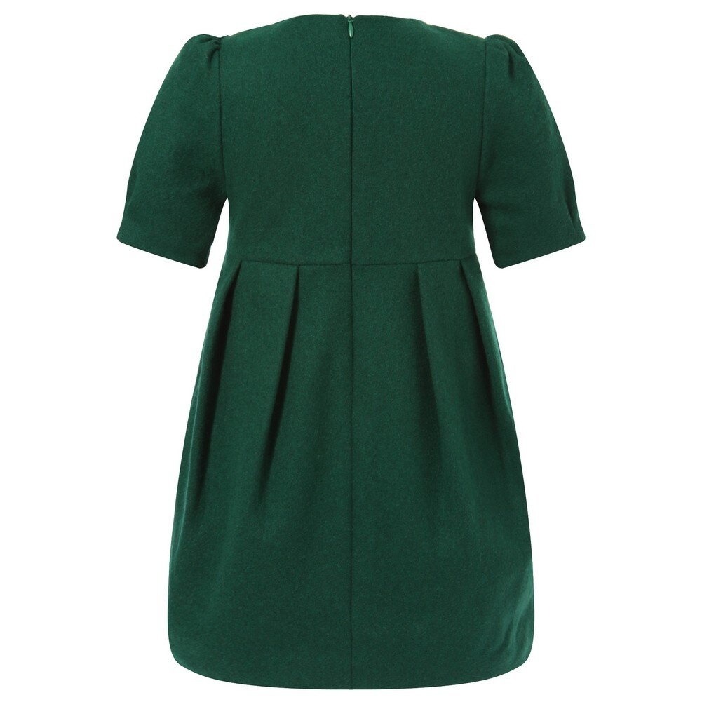 baby girl dark green dress