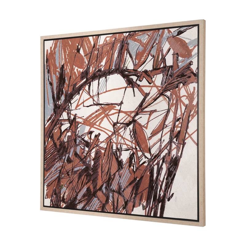 Raveled Framed Canvas Art Print
