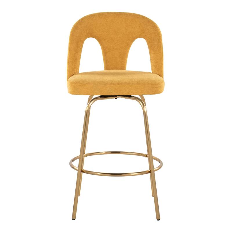 Ava Upholstered 26" Fixed-Height Counter Stool - Set of 2