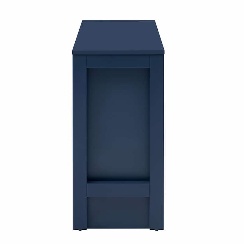 89.7'' Wooden Sideboard with Extendable Table - Multifunctional Storage Cabinet with 2 Doors and 3 Drawers