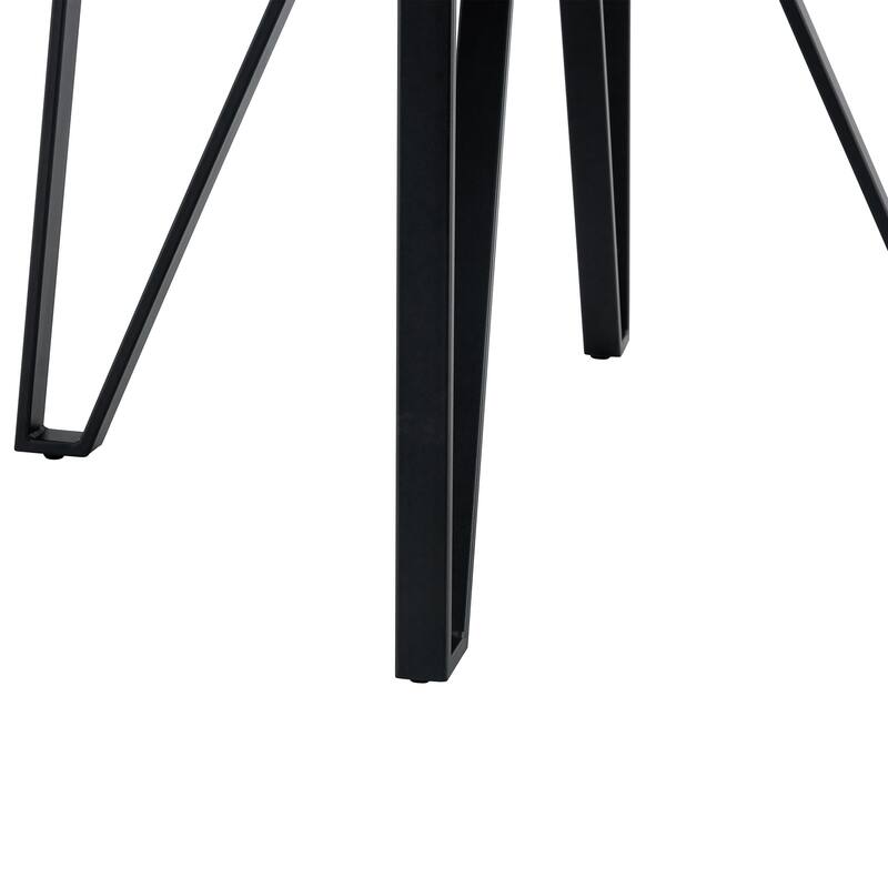 Roomfitters Round Bar Table with Metal Base, Modern Pub Table for Dining Spaces and Breakfast Nooks