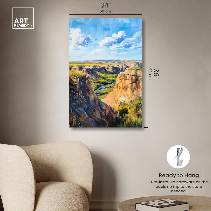Rolling Hills and Sky II Canvas by Art Remedy, Gallery Wrapped