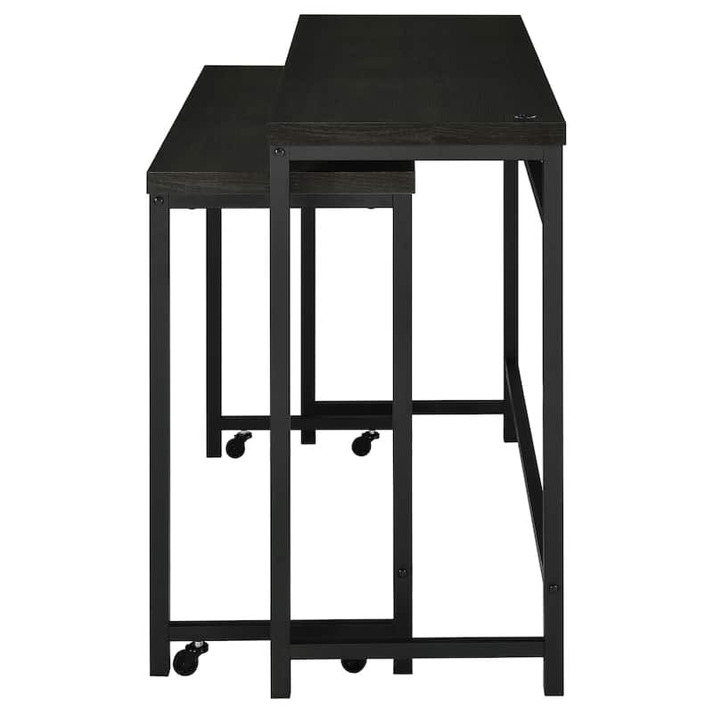 Hawes 4-Piece Multipurpose Counter Height Table Set Black