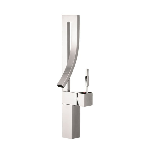 STYLISH Single Handle Bathroom Faucet, One Hole Vanity Sink Faucet, Solid Stainless Steel Construction, Brushed Gold Finish, B-108G 並行輸入品 Ames - Modern Waterfall Bathroom Faucet