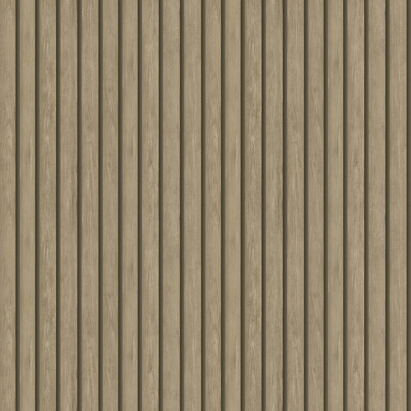 Faux Wood Slat Unpasted Wallpaper – 396in x 20.8in - Light Oak