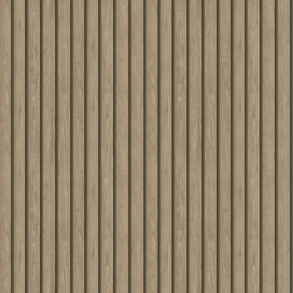 Faux Wood Slat Unpasted Wallpaper – 396in x 20.8in