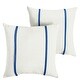 preview thumbnail 9 of 42, Sorra Home Sunbrella Outdoor Double Petite Flange Pillow Set of 2