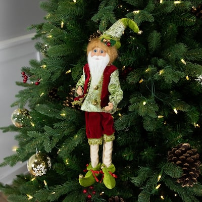 Poseable Whimsical Elf Christmas Figurine - 18"