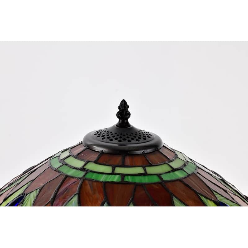 Copper Grove Simeonov Tiffany-style Blue Dragonfly Floor Lamp