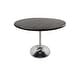 preview thumbnail 22 of 49, Carolina Living Alden Wood Top 40" Round Dining Table Warm Black, Chrome