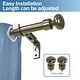 preview thumbnail 20 of 28, Adjustable Oval Finial Curtain Drapery Rod Set 5/8-inch
