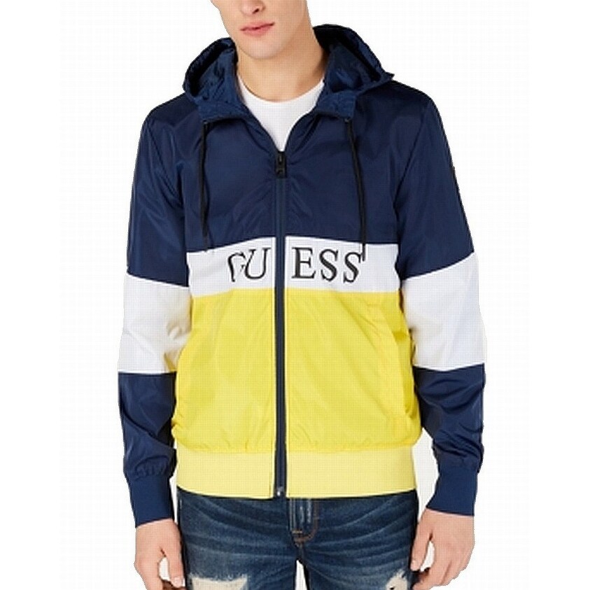 guess jacket yellow