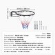 preview thumbnail 10 of 9, Black Heavy-Duty Wall Door Mounted Basketball Hoop with Net and Double Spring Suitable for Indoor or Outdoor Play