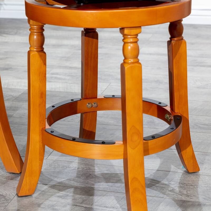 30" Bar Stool, Weathered Gray Finish