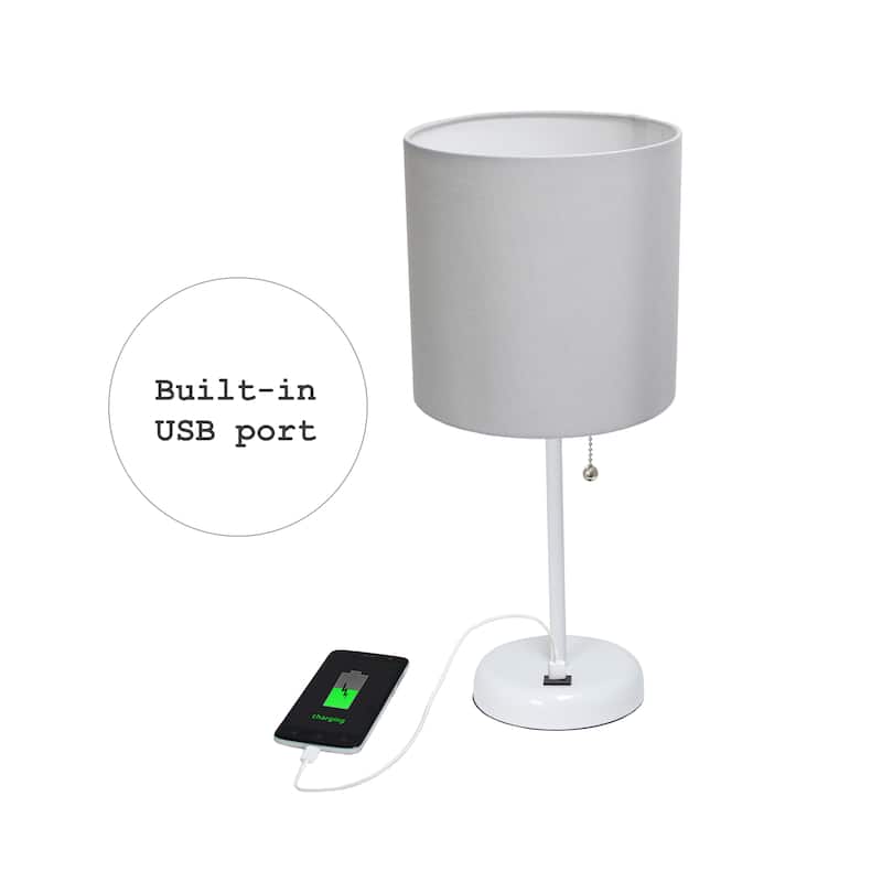 Simple Designs 19.5" Desk Lamp with Feit LED Bulb Included - 19.50