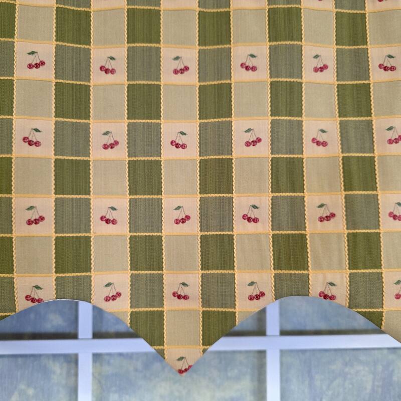 RLF Home Cherry Squares Regal Valance