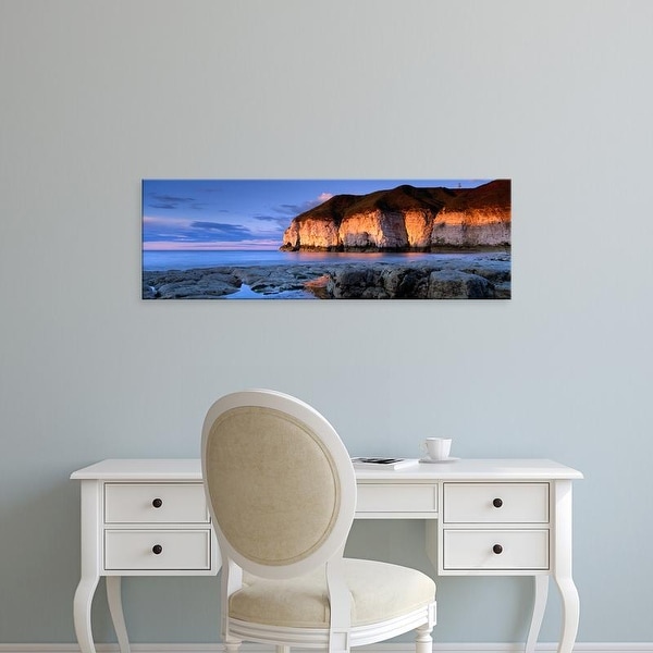 Easy Art Prints Panoramic Images's 'Clouds Over The Sea, Thornwick Bay, Yorkshire, England, United Kingdom' Canvas Art
