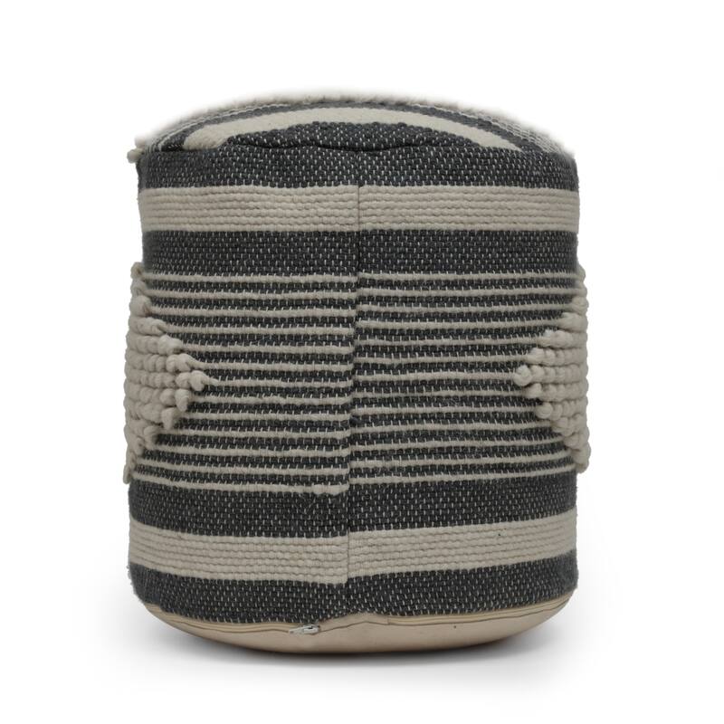 Diamond Hcrafted Fabric Cylindrical Pouf,Comfortable choice, multiple functions, classic design, and cozy corners