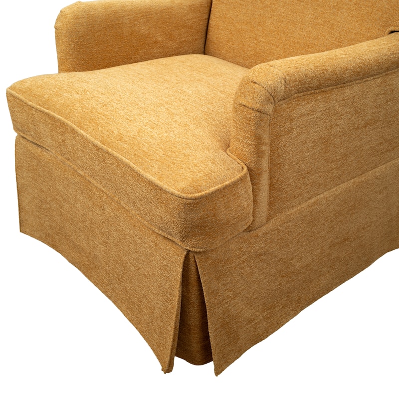 Art Leon Upholstered Swivel Accent Armchair