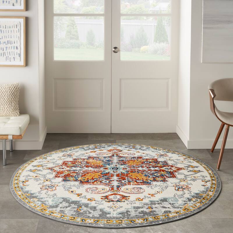 Nourison Passion Indoor only Multicolored Persian Area Rug