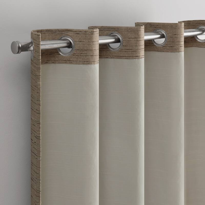 Eclipse Branson Magnitech 100% Blackout Curtain, Grommet Window Curtain Panel, Seamless Magnetic Closure (1 Panel)