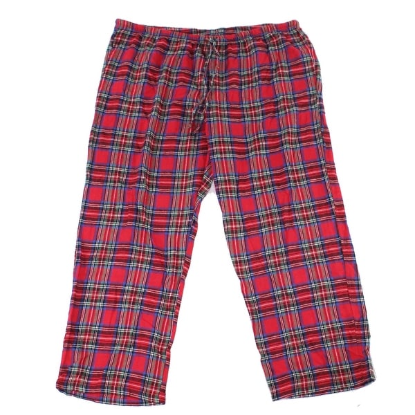 Pajamagram Womens Sleepwear Red Size 2X Plus Lounge Pants Plaid Print. Opens flyout.